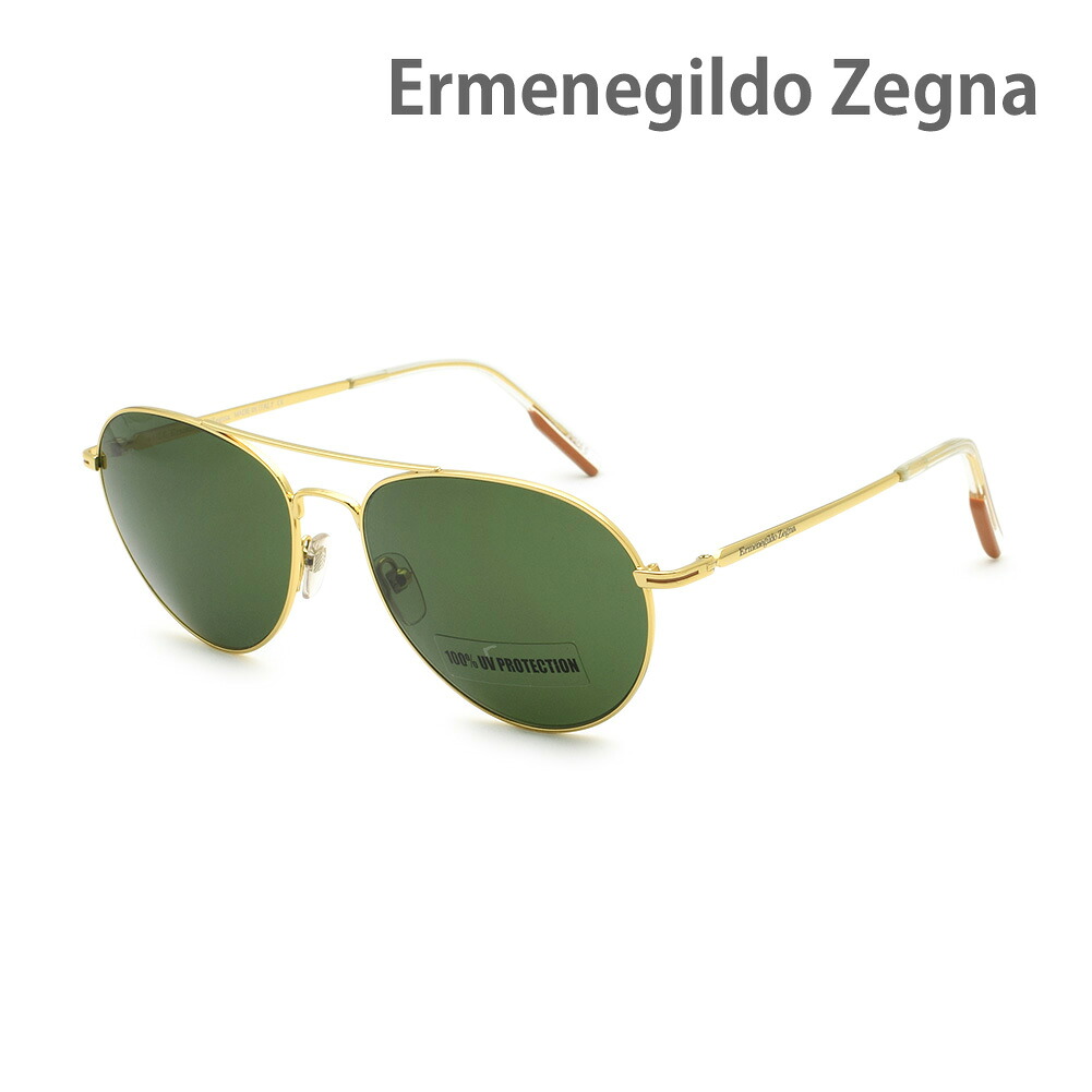 エルメネジルド・ゼニア サングラス EZ0175/S-30N グリーン ノーズパッド メンズ UVカット Ermenegildo Zegna【送料無料（※北海道・沖縄は配送不可）】｜タイムクラブ セレクト