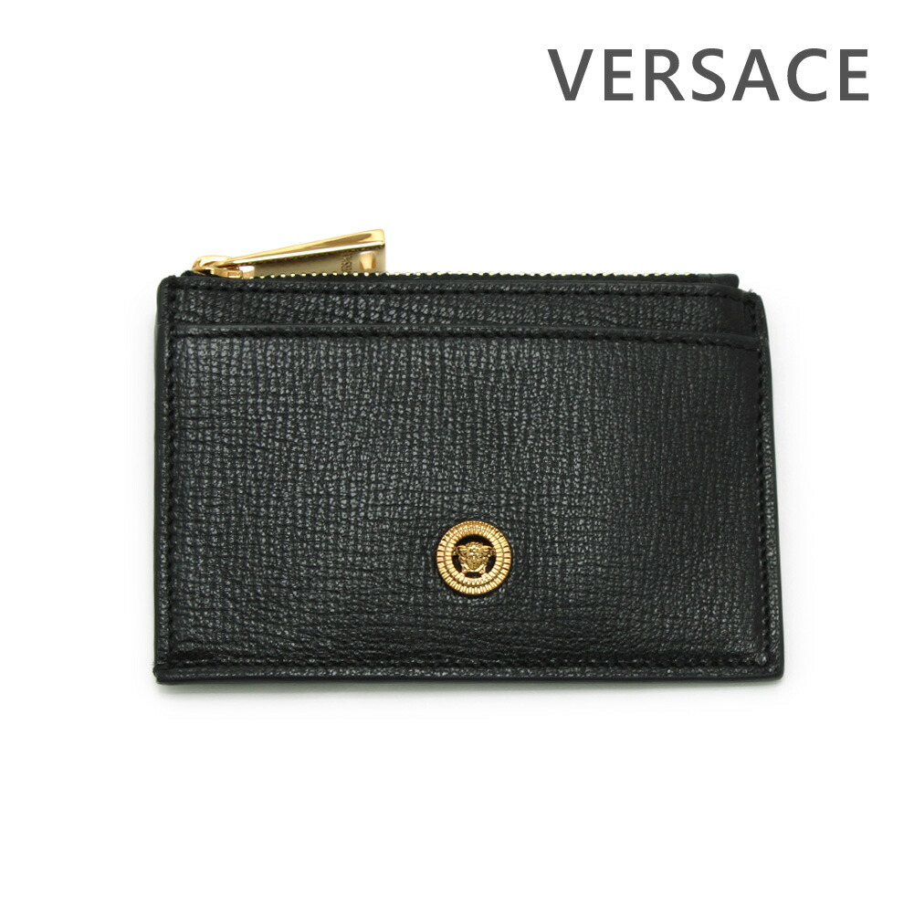 VERSACE■ヴィルトゥス レザーカードケース コインケース VERSACE 【未使用】VERSACE ヴェルサーチ ヴィルトゥス カード