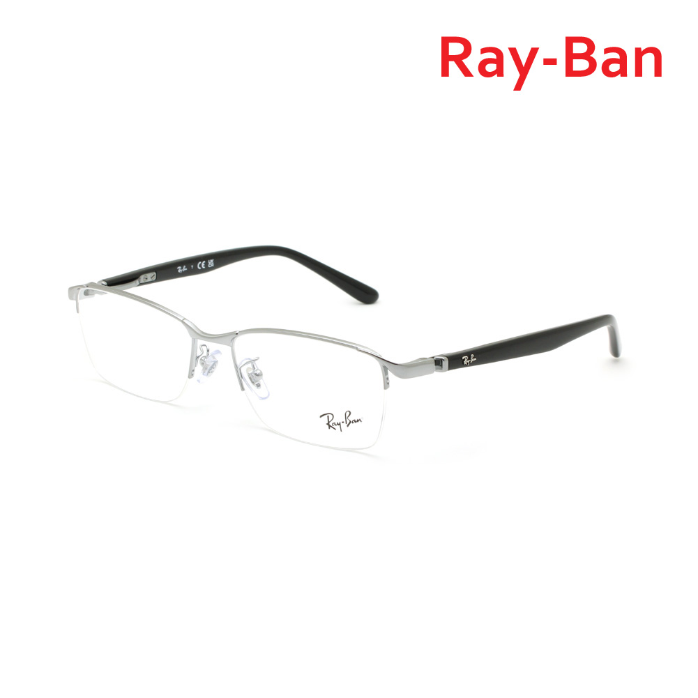 レイバン 眼鏡 フレーム のみ RX6501D-2502 55 ガンメタル ノーズパッド メンズ Ray-Ban【送料無料（※北海道・沖縄は配送不可）】｜タイムクラブ セレクト