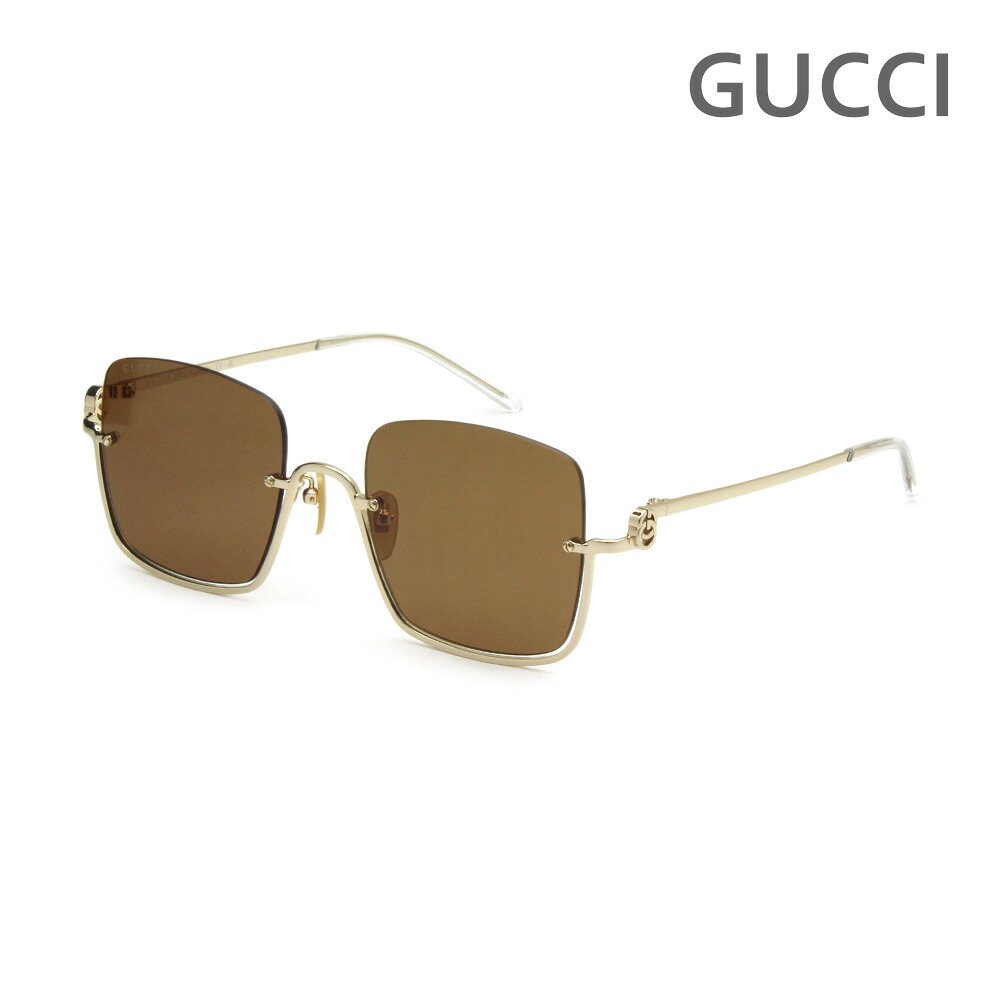 グッチ サングラス GG1279S-002 ゴールド/ブラウン ノーズパッド レディース UVカット GUCCI【送料無料(※北海道・沖縄は配送不可)】|タイムクラブ セレクト