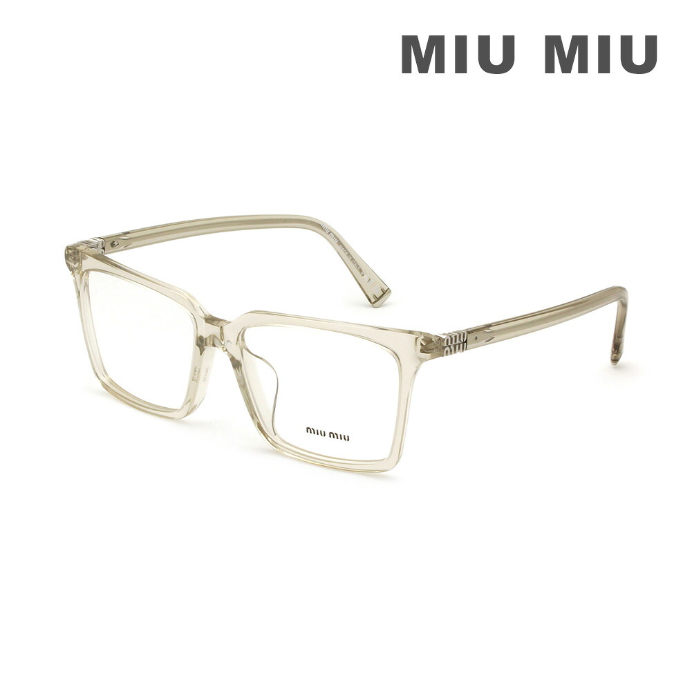 MIU MIU ミュウミュウ 眼鏡 フレーム のみ MU08XVF 12U1O1 54 グレー アジアンフィット レディース VMU 08X-F 12U-1O1【送料無料（※北海道・沖縄は配送不可）】｜タイムクラブ セレクト