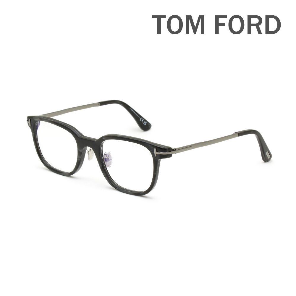トムフォード メガネ 眼鏡 フレーム FT6022-D-B/V 063 52 TOM FORD メンズ レディース ユニセックス 正規品 ノーズパッド TF6022-D-B【送料無料（※北海道・沖縄は配送不可）】｜タイムクラブ セレクト 28,286円