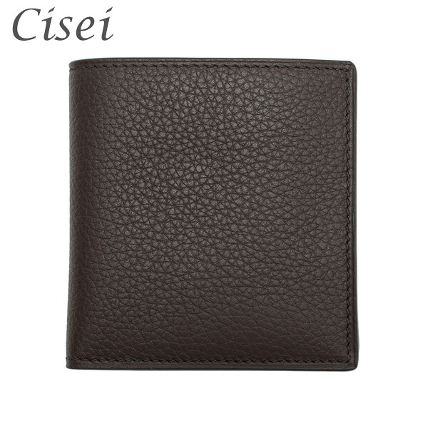 Cisei シセイ チセイ 二つ折り財布 P1023 LD T.MORO ブラウン レザー メンズ レディース 小銭入れあり 【送料無料（※北海道・沖縄は1,000円）】｜タイムクラブ