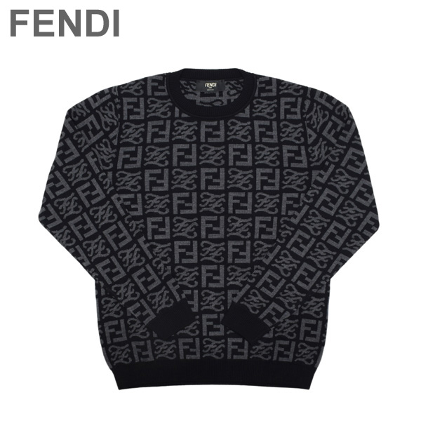 ◇高品質 フェンディ セーター メンズ FZX009-AI35-F05HY ブラック