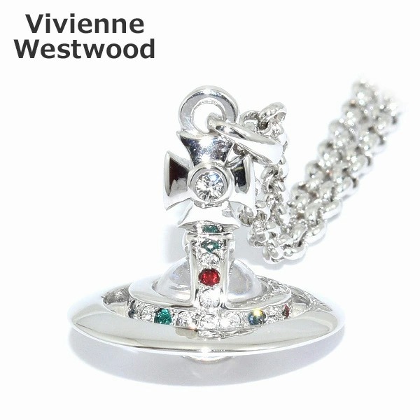 ヴィヴィアンウエストウッド ペンダント ネックレス 63020098-02P019 シルバー NEW PETITE ORB PENDANT オーブ アクセサリー レディース Vivienne Westwood 【送料無料(※北海道・沖縄は1,000円)】|タイムクラブ