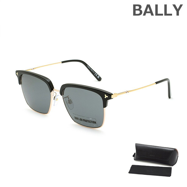 BALLY バリー サングラス BY0090-D/S 05A 55 ブラック/グレー ノーズパッド メンズ UVカット【送料無料（※北海道・沖縄は1,000円）】｜タイムクラブ 23,472円