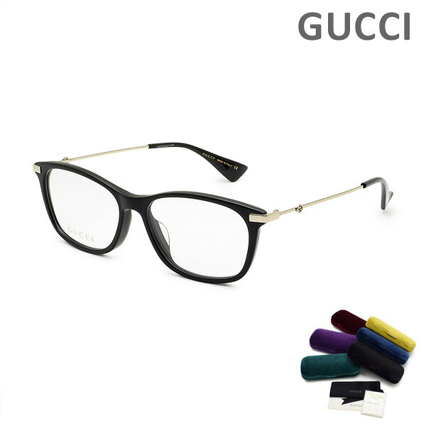 グッチ メガネ 眼鏡 フレーム のみ GG1061OA-001 ブラック アジアンフィット レディース GUCCI【送料無料（※北海道・沖縄は1,000円）】