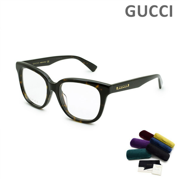 グッチ メガネ 眼鏡 フレーム のみ GG1173OA-002 ハバナ アジアンフィット レディース GUCCI 【送料無料（※北海道・沖縄は1,000円）】