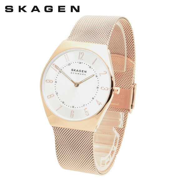 【国内正規品】スカーゲン 腕時計 SKW6827 SKAGEN GRENEN ULTRA SLIM メンズ ローズゴールド メッシュ【送料無料（※北海道・沖縄は1,000円）】｜タイムクラブ