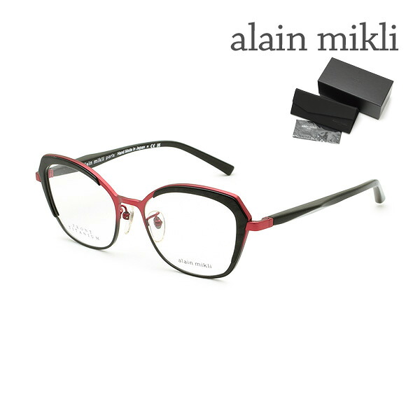 alain mikli アランミクリ メガネ A02046T 001 51 ノーズパッド レディース 眼鏡 フレームのみ【送料無料(※北海道・沖縄は1,000円)】|タイムクラブ
