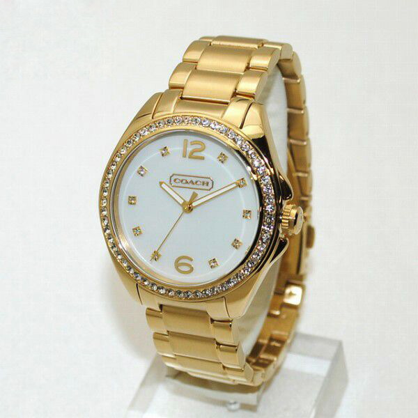 Time Club Coach Watch 14501661 Tristen Was Gold Coach Watch 14501661 Tristen Was Gold White S Las Bracelet