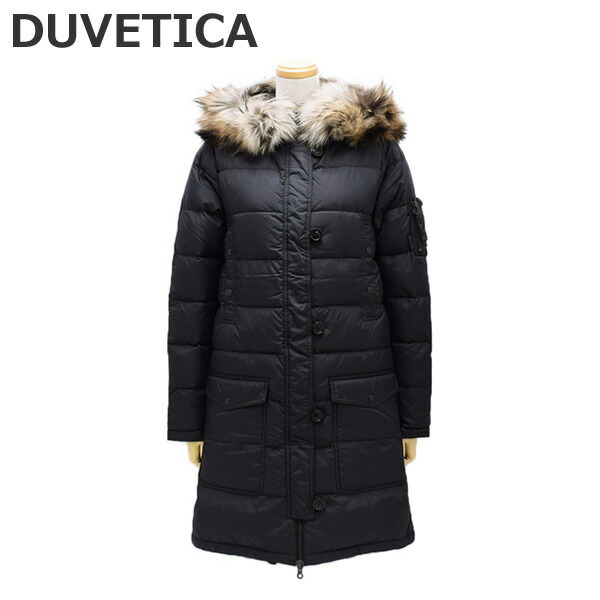【DUVETICA】レディース　ダウンジャケット　Adhara ラクーンファー DUVETICA【デュベティカ】ファー付きフーデッドダウンジャケット