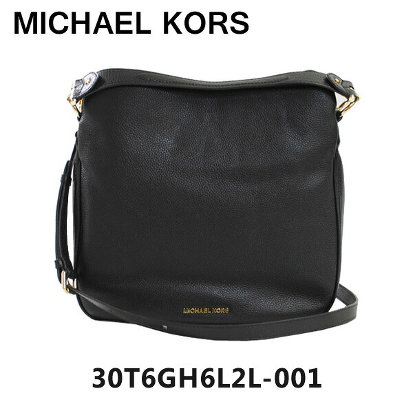 マイケルコース ショルダーバッグ MICHAEL KORS 30T6GH6L2L-001 ブラック レザー レディース バッグ 【送料無料（※北海道・沖縄は1,000円）】 [MKBSI]｜タイムクラブ