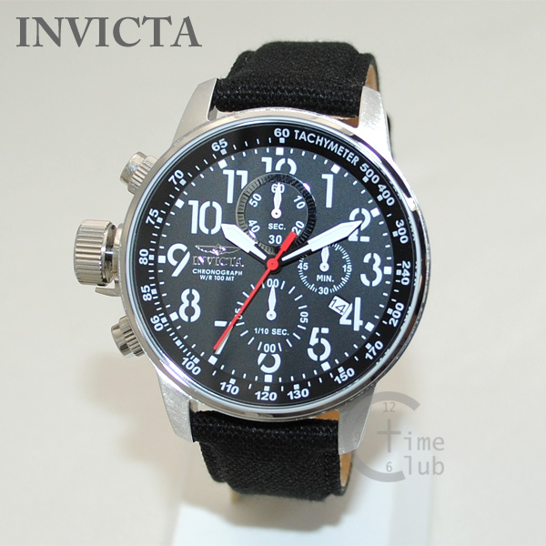 【楽天市場】インビクタ 腕時計 INVICTA 時計 1512 Force フォース ブラック キャンバス レザー/シルバー メンズ