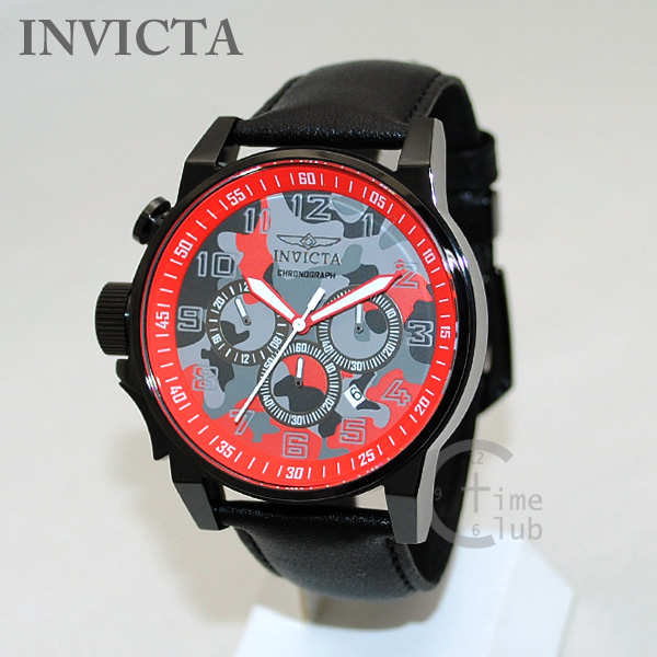 【楽天市場】インビクタ 腕時計 INVICTA 時計 20543 I-Force フォース クロノグラフ ブラック/レッド 迷彩 カモ