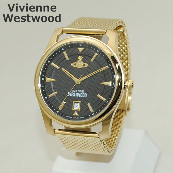【楽天市場】Vivienne Westwood （ヴィヴィアンウエストウッド） 腕時計 VV185BKGD 時計 ゴールド ブレス メンズ
