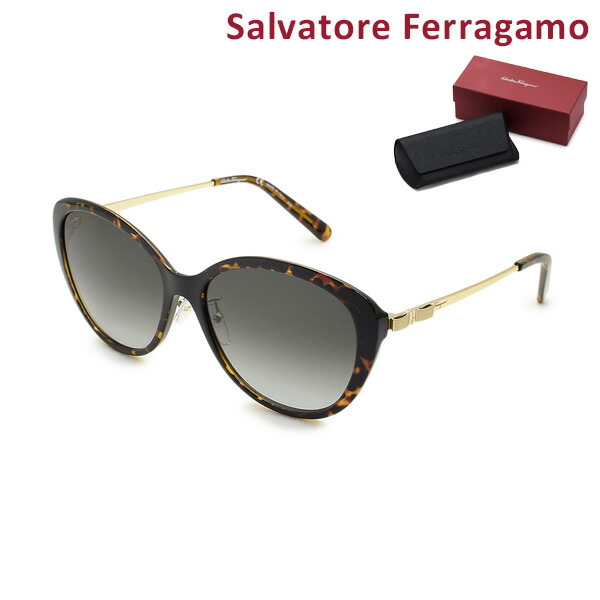 フェラガモ FERRAGAMO サングラス SF713-214 イタリア製 茶 フェラガモ