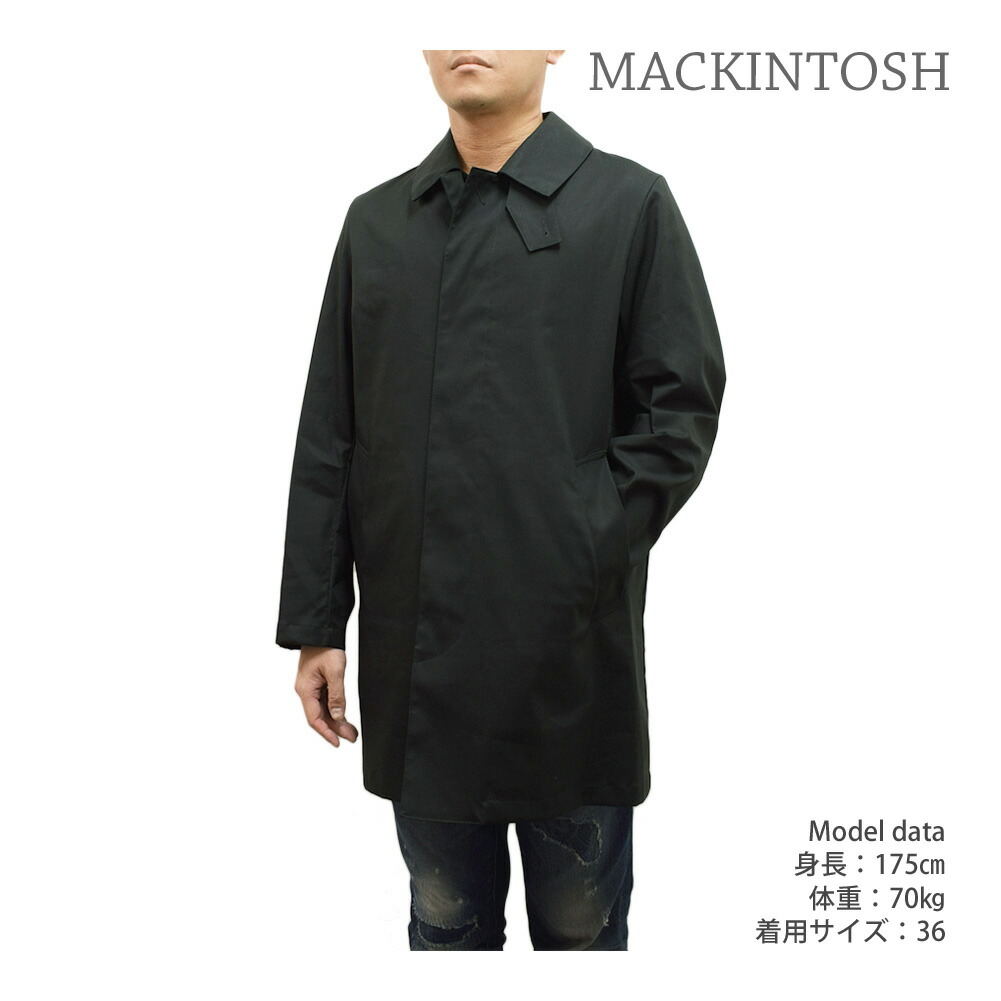 ✨未使用級✨マッキントッシュ　ステンカラーコート　リネン混　チェック　サイズ36 未使用級美品✨ マッキントッシュ ステンカラー コート 36