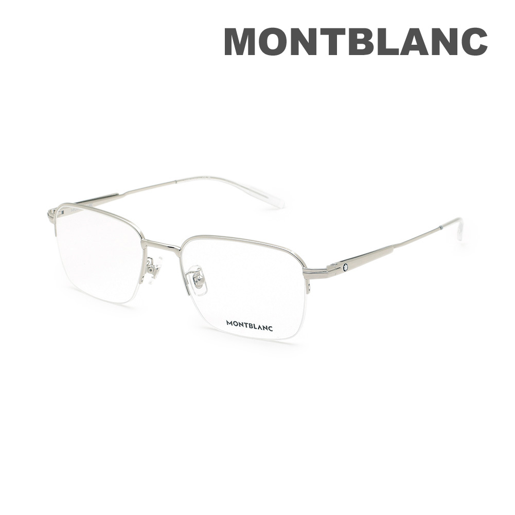 【国内正規品】モンブラン メガネ 眼鏡 フレーム のみ MB0220OA-004 シルバー ノーズパッド メンズ MONTBLANC【送料無料（※北海道・沖縄は1,000円）】｜タイムクラブ