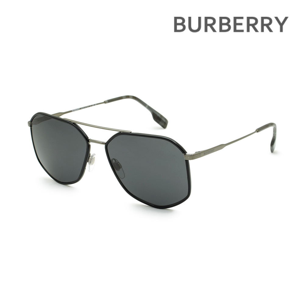 バーバリー サングラス BE3139 114487 58 ノーズパッド メンズ BURBERRY UVカット B 3139 1144/87 OZWALD【送料無料（※北海道・沖縄は1,000円）】｜タイムクラブ