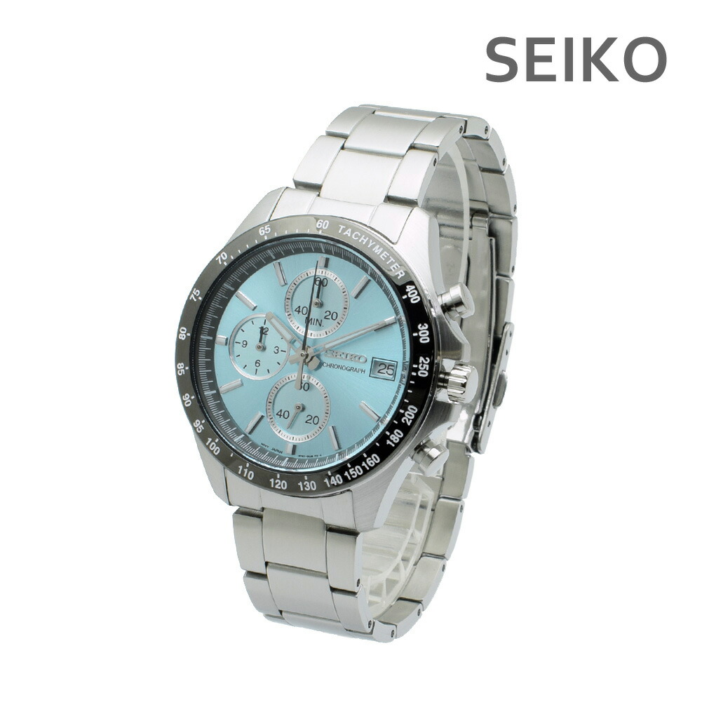 【美品】セイコーセレクション　セイコー ブルーSBTR027 SEIKO SELECTION セイコー セレクション メンズ 8Tクロノ