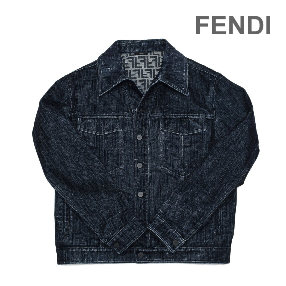 美品☆FENDI ジーンズ☆フード付きダークデニムベスト☆ 楽天市場】フェンディ デニム ジャケット FW0428-APSW-F0QG0 48
