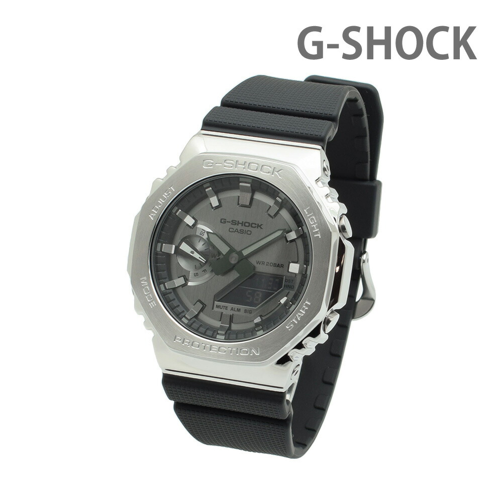 Gショック 腕時計 GM-2100-1AJF 楽天市場】G-SHOCK 2100シリーズ シルバー メタルベゼル GM-2100
