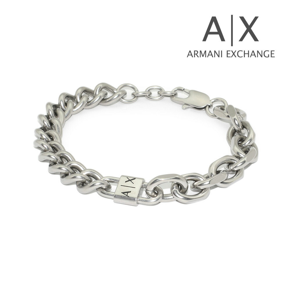 ARMANI EXCHANGE ブレスレット AXG0114040 SILVER 楽天市場】アルマーニエクスチェンジ ブレスレット AXG0114040
