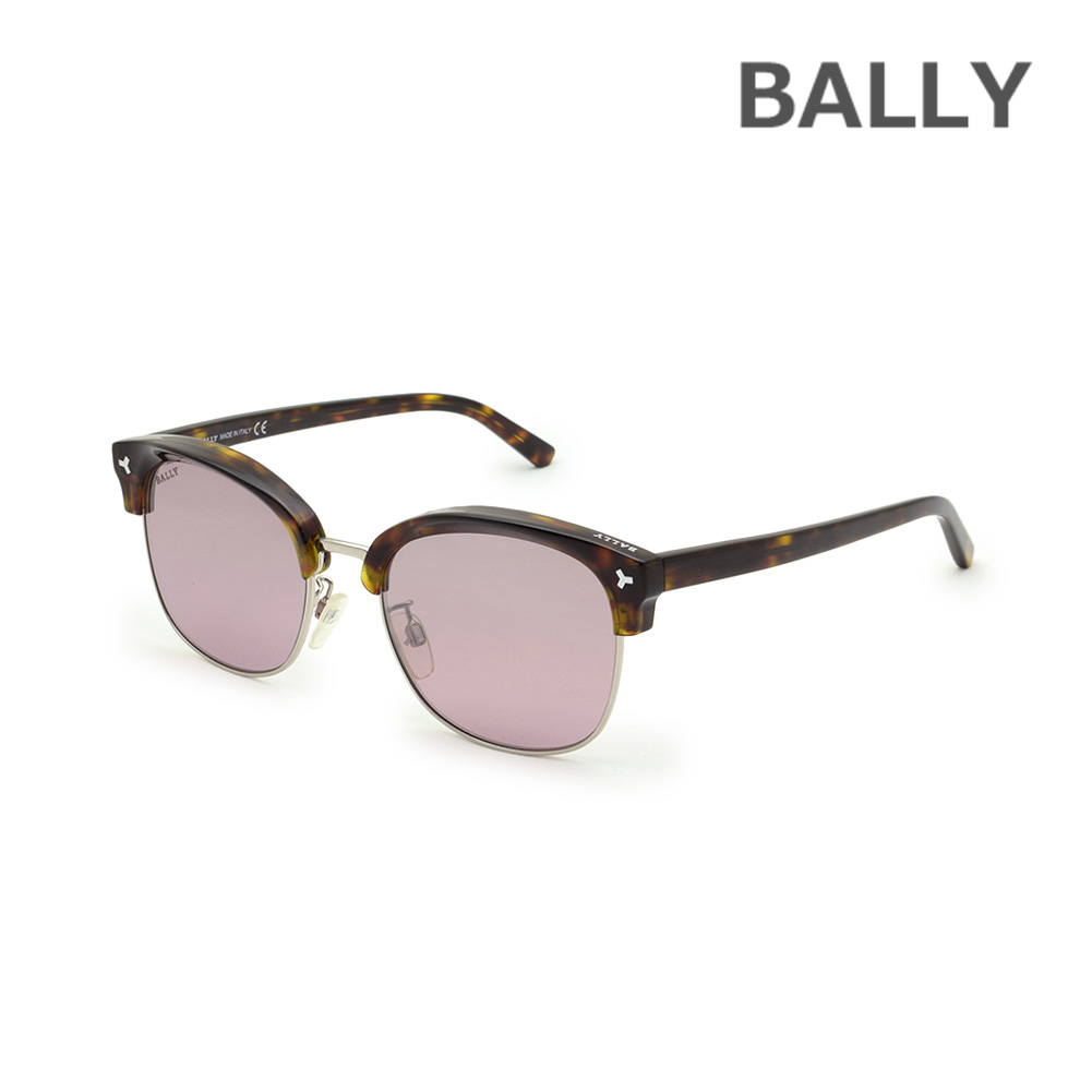 BALLY バリー サングラス BY0012-H/S-56U ハバナ/バーガンディ ノーズパッド メンズ UVカット【送料無料（※北海道・沖縄は1,000円）】｜タイムクラブ