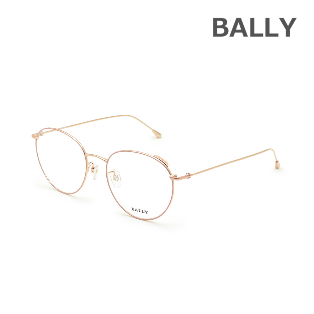 BALLY バリー メガネ 眼鏡 フレーム のみ BY5002-D/V-028 ピンクゴールド ノーズパッド レディース【送料無料（※北海道・沖縄は1,000円）】