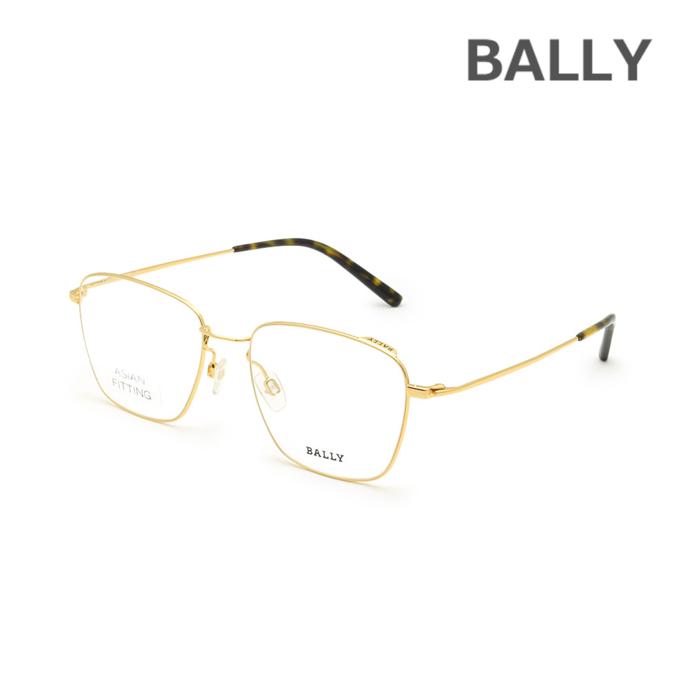 BALLY バリー メガネ 眼鏡 フレーム のみ BY5010-D/V-030 ゴールド ノーズパッド レディース【送料無料(※北海道・沖縄は1,000円)】|タイムクラブ