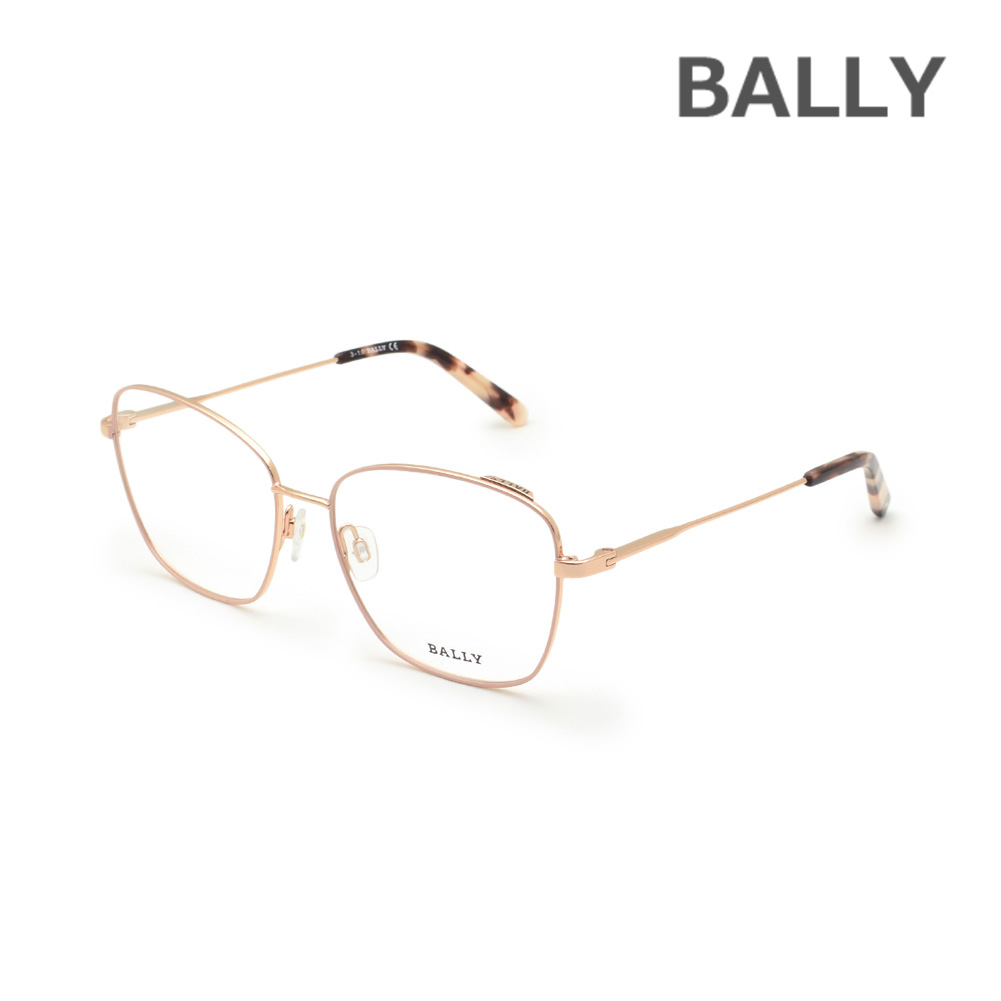 BALLY バリー メガネ 眼鏡 フレーム のみ BY5021/V-028 ゴールド ノーズパッド レディース【送料無料(※北海道・沖縄は1,000円)】|タイムクラブ