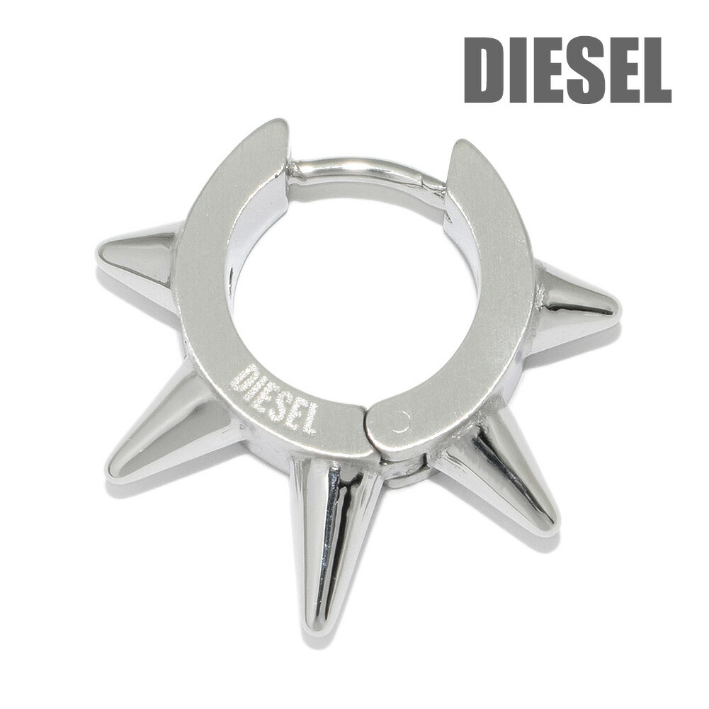 DIESEL シルバー ピアス(片耳用) DIESEL ディーゼル ピアス 片耳 メンズ アクセサリー シルバー
