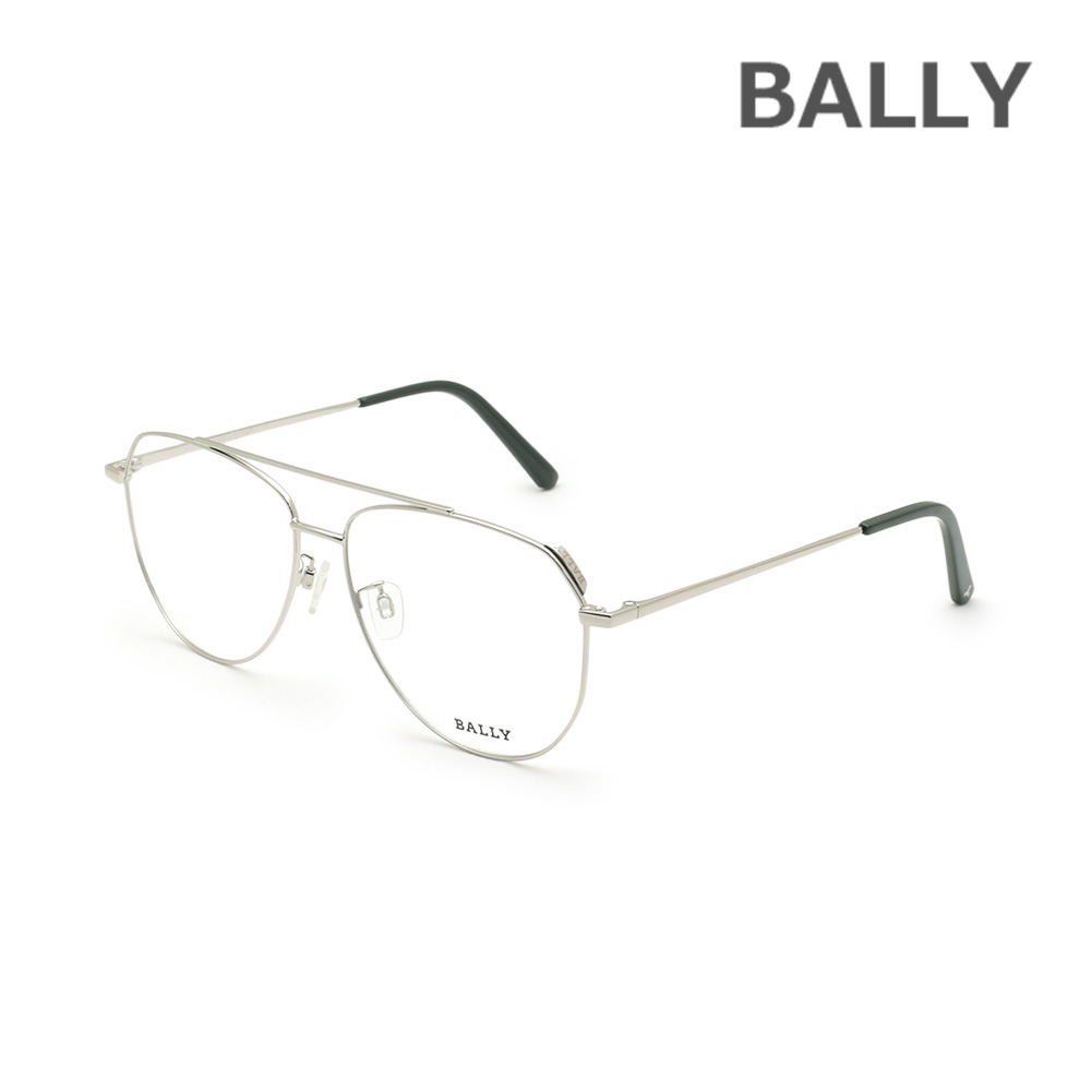 BALLY バリー メガネ 眼鏡 フレーム のみ BY5035-H/V-018 シルバー ノーズパッド メンズ レディース ユニセックス【送料無料（※北海道・沖縄は1,000円）】
