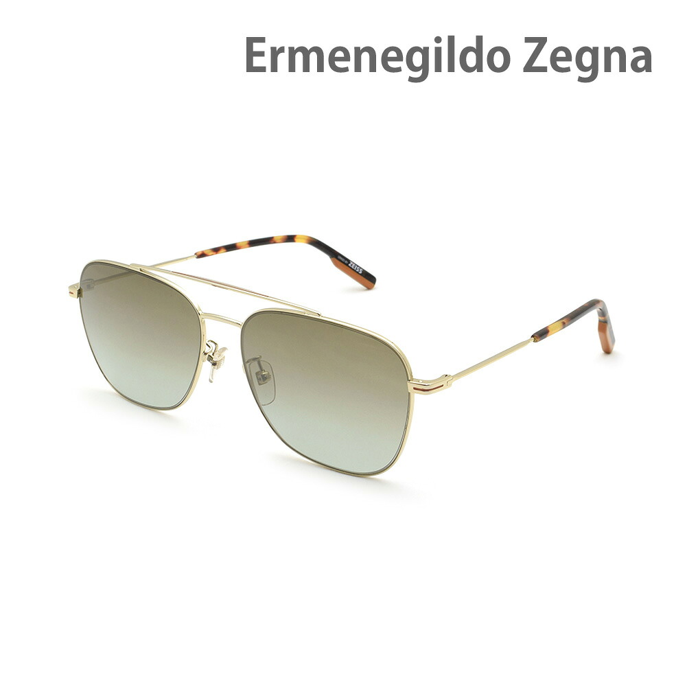 エルメネジルド・ゼニア サングラス EZ0145-D/S-32Q グレー ノーズパッド メンズ UVカット Ermenegildo Zegna【送料無料（※北海道・沖縄は1,000円）】｜タイムクラブ