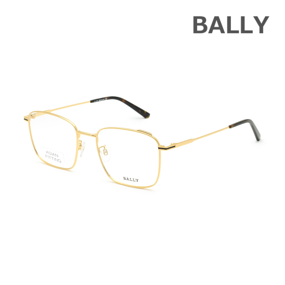 BALLY バリー メガネ 眼鏡 フレーム のみ BY5039-D/V-030 ゴールド ノーズパッド メンズ【送料無料（※北海道・沖縄は1,000円）】｜タイムクラブ