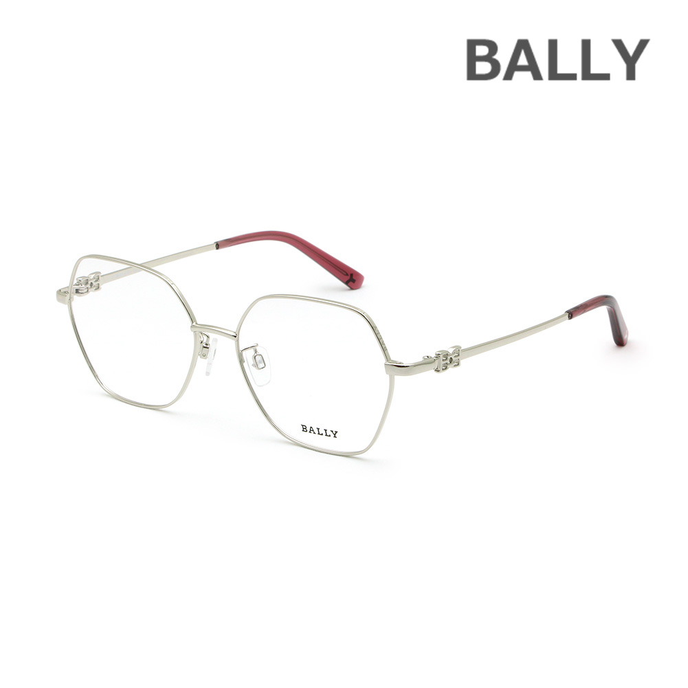 BALLY バリー メガネ 眼鏡 フレーム のみ BY5066-H/V-016 シルバー ノーズパッド レディース【送料無料（※北海道・沖縄は1,000円）】