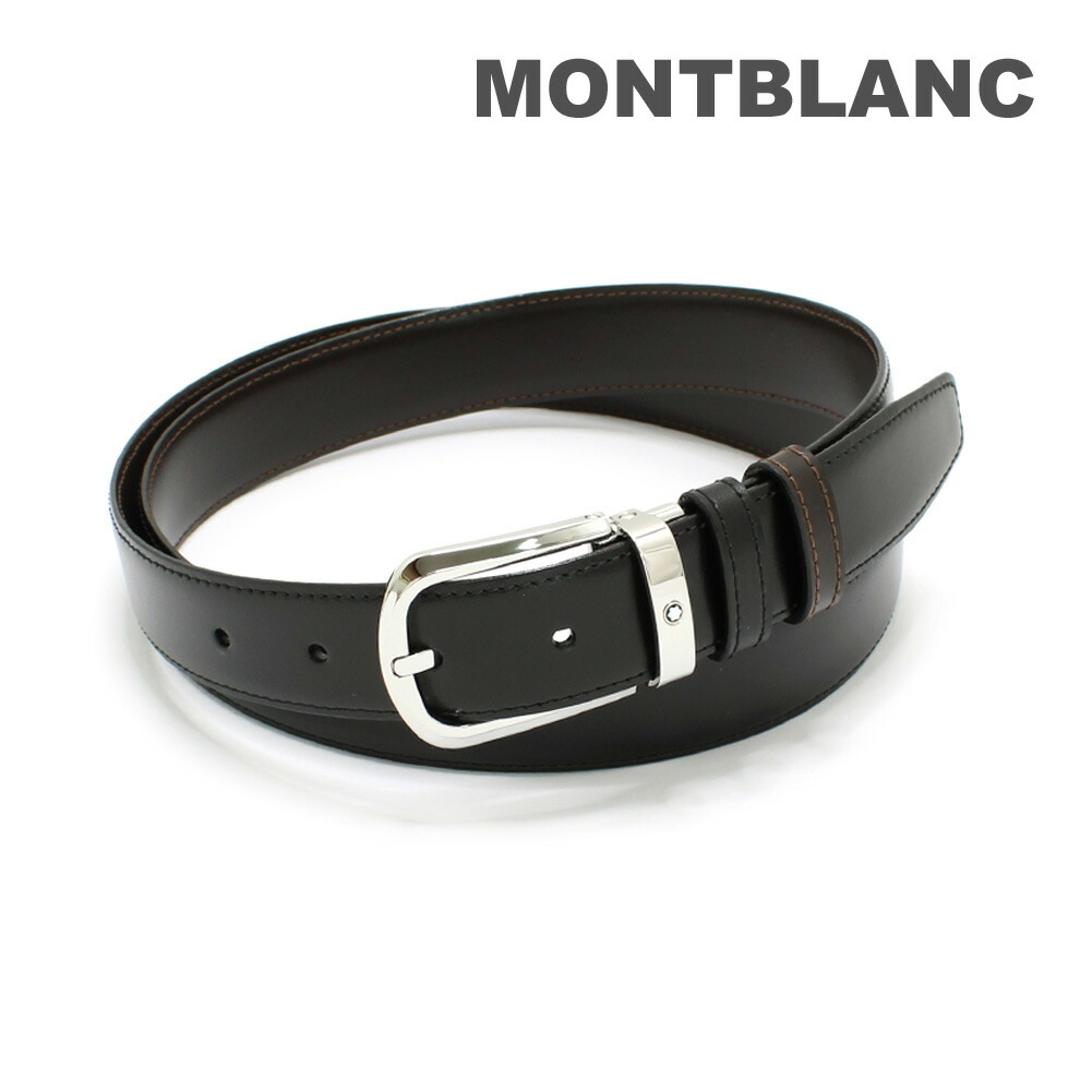 MONT BLANC レザーベルト　牛革35mm 新品未使用品　最値下げ★ mb114412-1.jpg