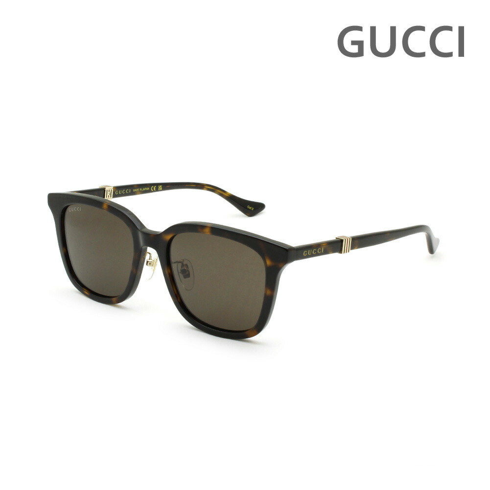 グッチ サングラス GG1498SK-002 ハバナ ノーズパッド メンズ UVカット GUCCI【送料無料（※北海道・沖縄は1,000円】｜タイムクラブ