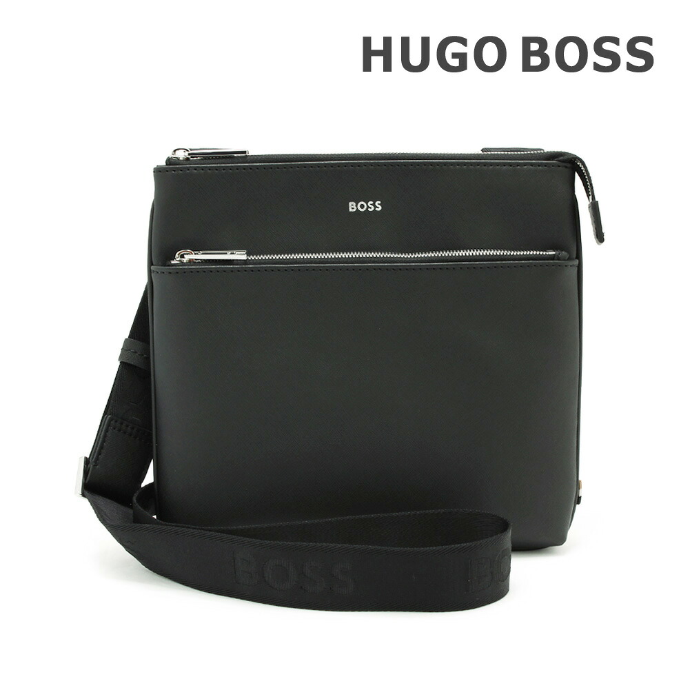 HUGO BOSS ヒューゴボス ショルダーバッグ 50483567 ブラック メンズ【送料無料(※北海道・沖縄は1,000円)】|タイムクラブ