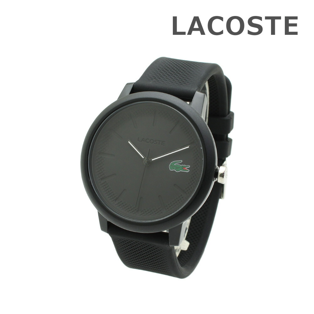 【新品未使用】ラコステ  2001064 シリコン 腕時計 メンズ レディース Amazon | Lacoste | レディース 12-12 | ブラックシリコン