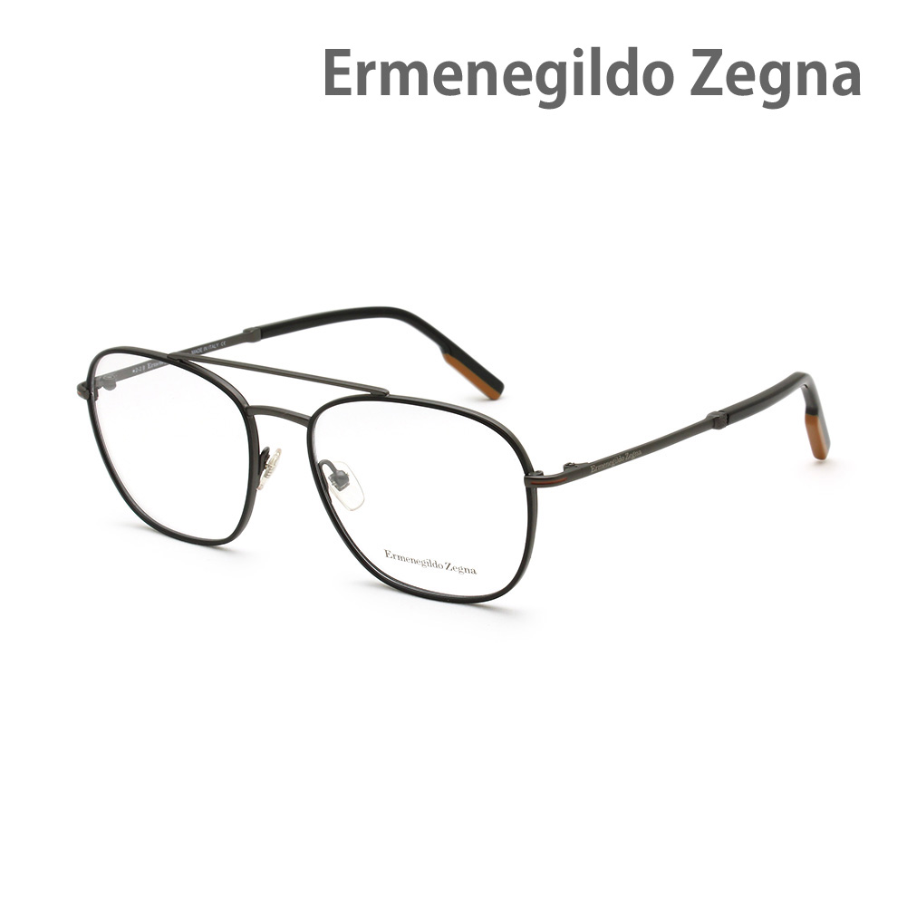 エルメネジルド・ゼニア メガネ EZ5183/V-009 マットブラック ノーズパッド メンズ 眼鏡フレーム のみ Ermenegildo Zegna【送料無料（※北海道・沖縄は1,000円）】｜タイムクラブ