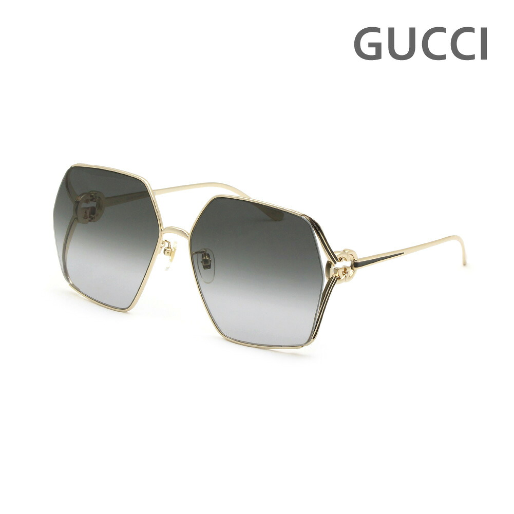グッチ サングラス GG1322SA-001 ゴールド/グレー ノーズパッド レディース UVカット GUCCI【送料無料(※北海道・沖縄は1,000円)】|タイムクラブ