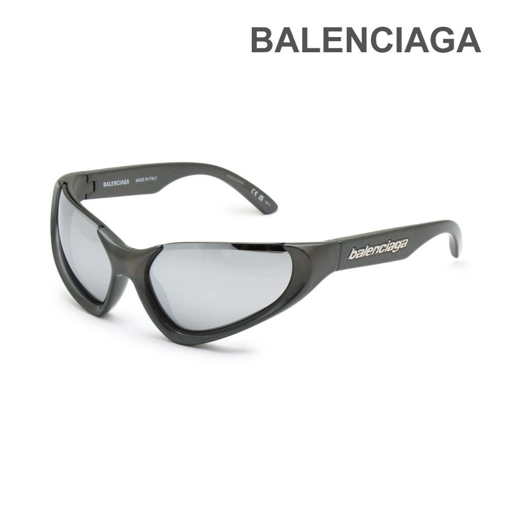 【国内正規品】バレンシアガ サングラス BB0202S-002 シルバー グローバルモデル メンズ レディース ユニセックス BALENCIAGA【送料無料（※北海道・沖縄は1,000円）】｜タイムクラブ