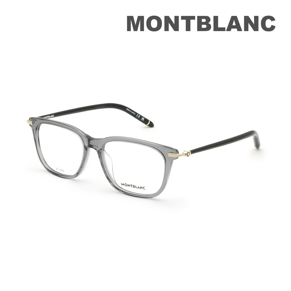 【国内正規品】モンブラン メガネ 眼鏡 フレーム のみ MB0275OA-005 55 クリアグレー アジアンフィット メンズ MONTBLANC【送料無料（※北海道・沖縄は1,000円）】