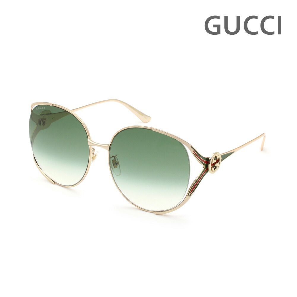 【国内正規品】グッチ サングラス GG0225S-003 ピンクゴールド ノーズパッド レディース UVカット GUCCI【送料無料（※北海道・沖縄は1,000円）】｜タイムクラブ