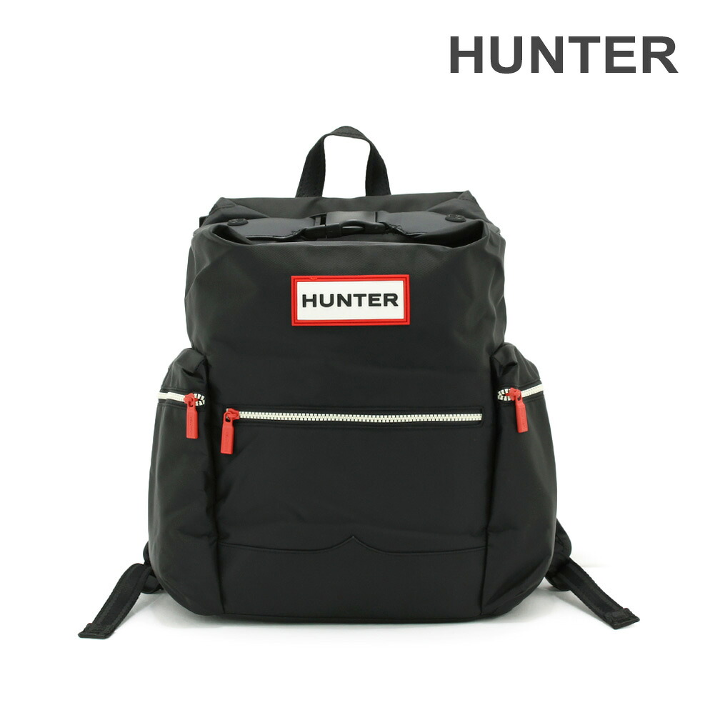 HUNTER ナイロン ラージ トップクリップ バックパック UBB6017ACD ブラック メンズ レディース リュック バッグ【送料無料（※北海道・沖縄は1,000円）】｜タイムクラブ