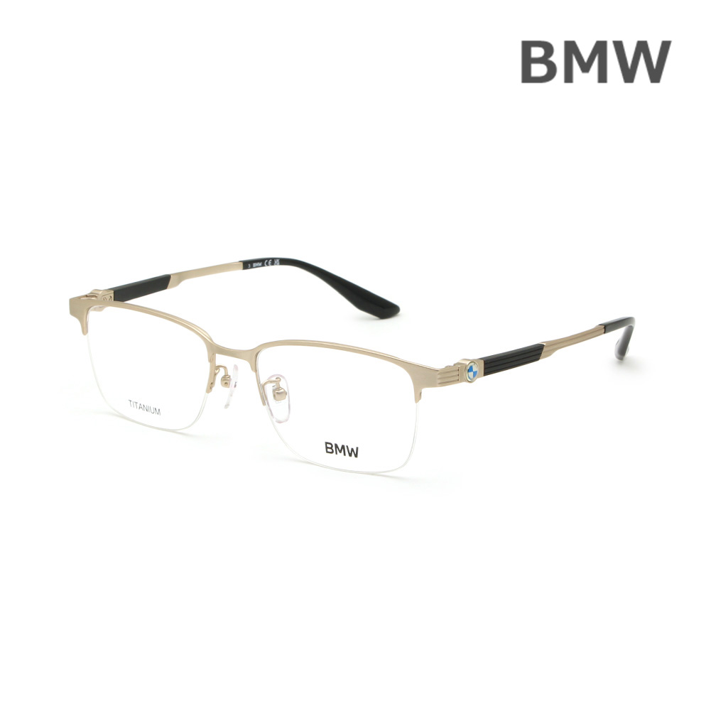 レンズ交換無料!BMW メガネ 眼鏡 フレーム のみ BW5051-H/V 032 54 マットゴールド ノーズパッド メンズ ビーエムダブル【送料無料(※北海道・沖縄は1,000円)】|タイムクラブ