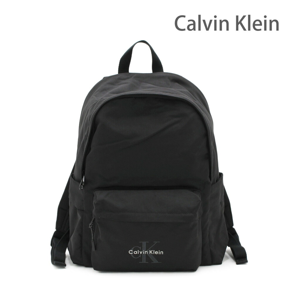 カルバンクライン リュック LV04D3114G ブラック メンズ BOLD ROUND BACKPACK バックパック Calvin Klein【送料無料（※北海道・沖縄は1,000円）】｜タイムクラブ