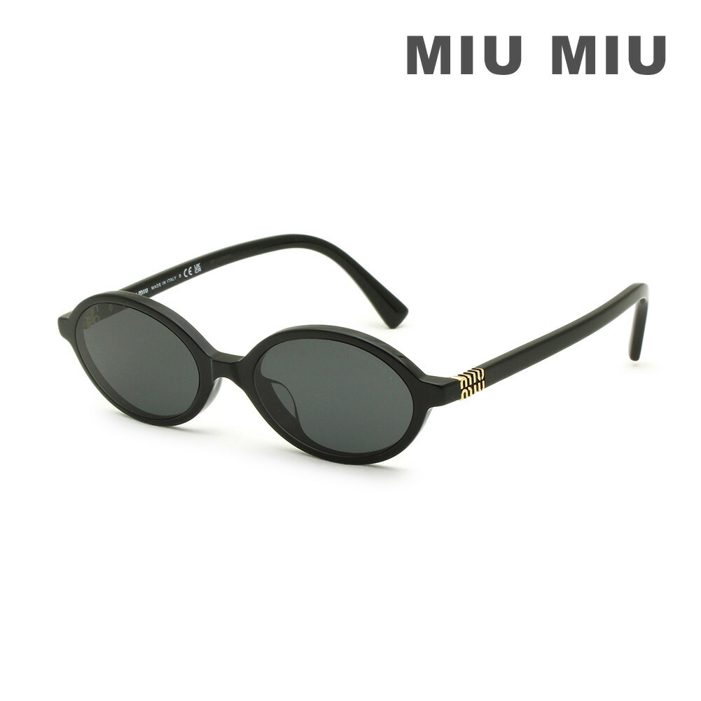MIU MIU ミュウミュウ サングラス MU04ZSF 1AB5S0 ブラック アジアンフィット レディース SMU 04Z-F 1AB-5S0【送料無料（※北海道・沖縄は1,000円）】｜タイムクラブ
